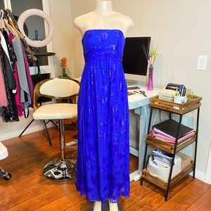 Decode 1.8 Royal Blue Tube Gown Dress